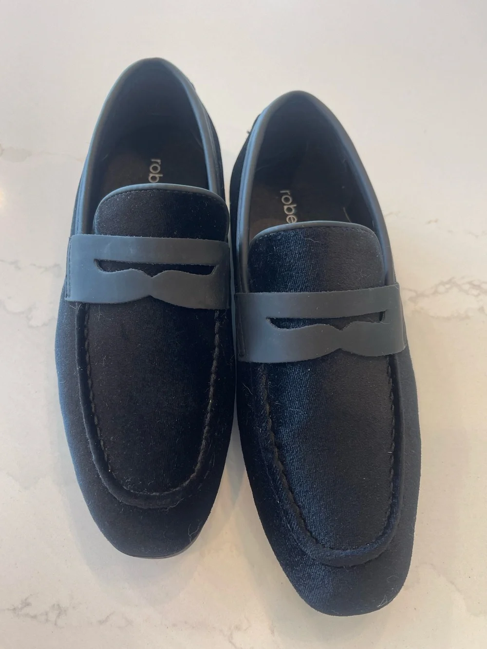 Robert David Kids Velvet Loafers